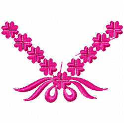 Flowers And Tree Embroidery Design 5